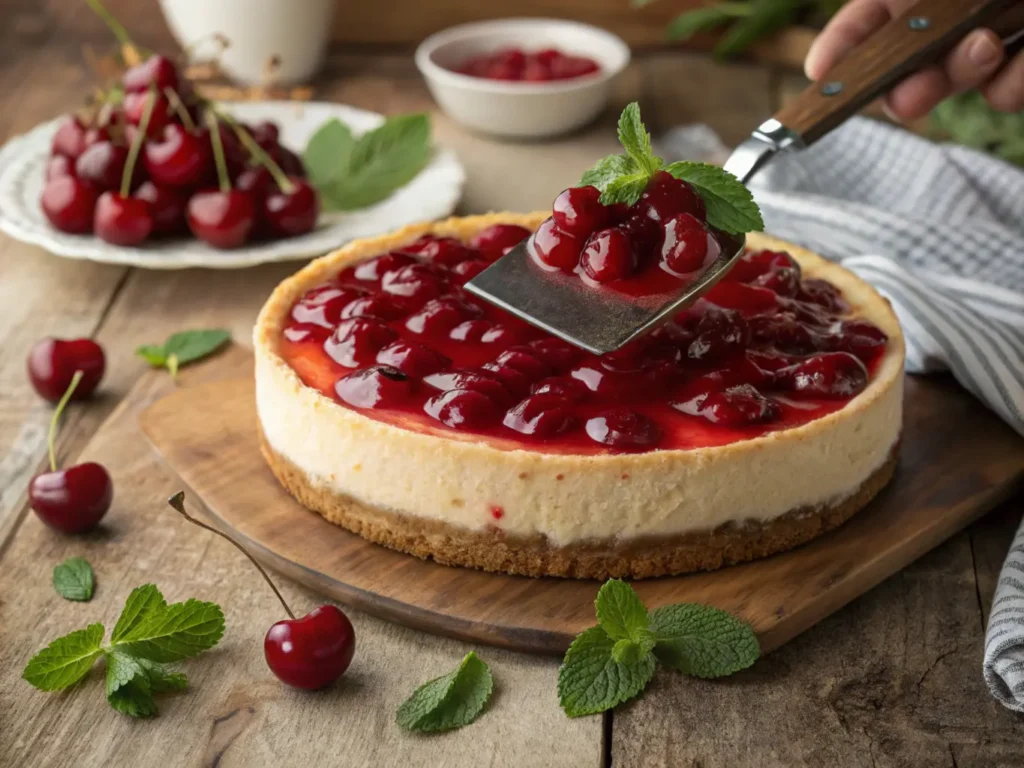 cherry-cheesecake